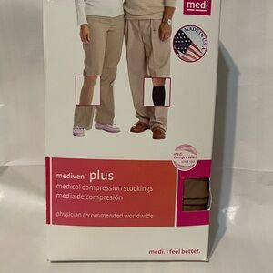Beige cal Compression Stockings